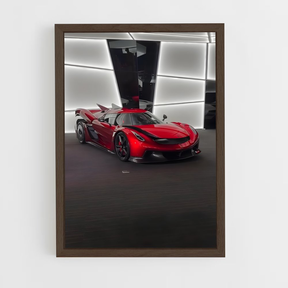 Poster Jesko In Red – affiche Koenigsegg (vue 5)